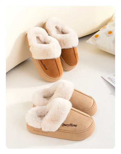 Queeyhome Winter Women Flat-Bottomed Plush