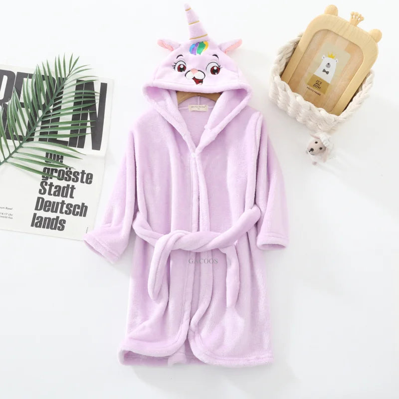 Kids Soft Fleece Bathrobe