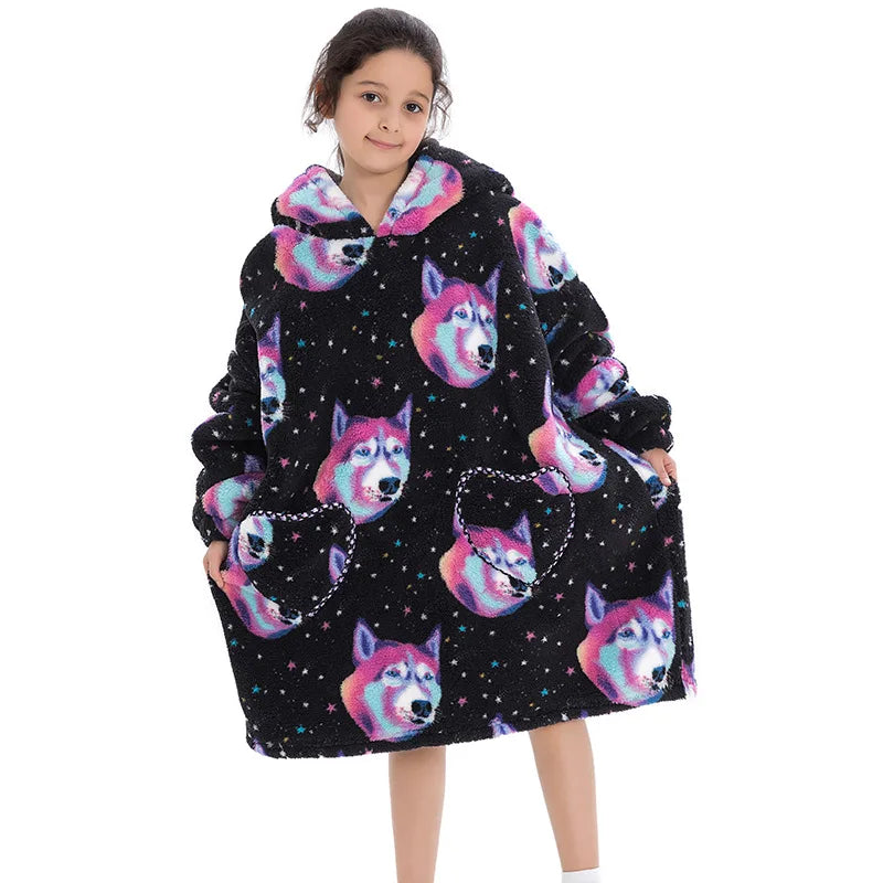 Oversized Wearale Blanket Hoodie