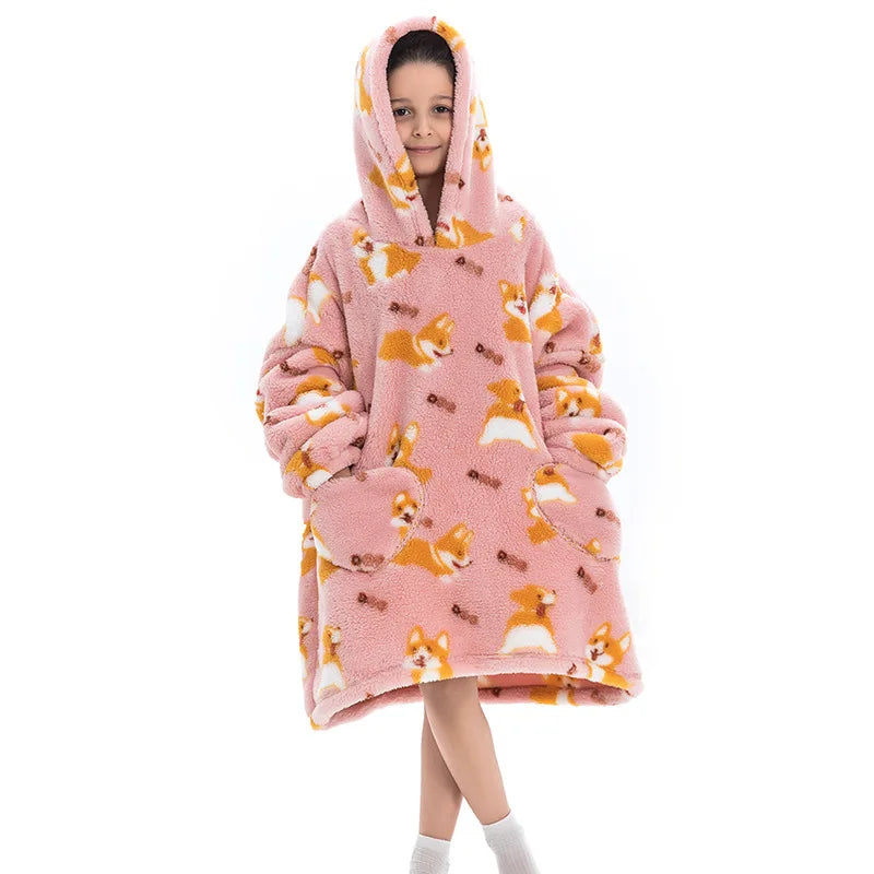 Oversized Wearale Blanket Hoodie