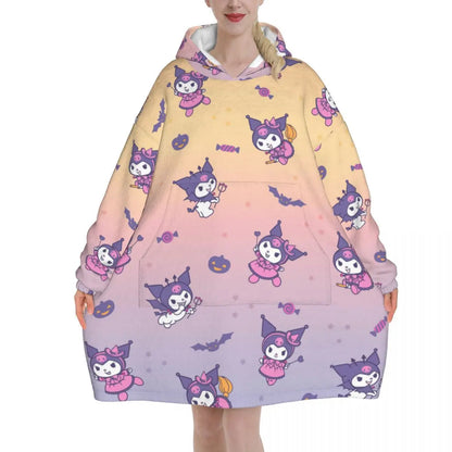 My Melody And Kuromi Blanket Hoodie