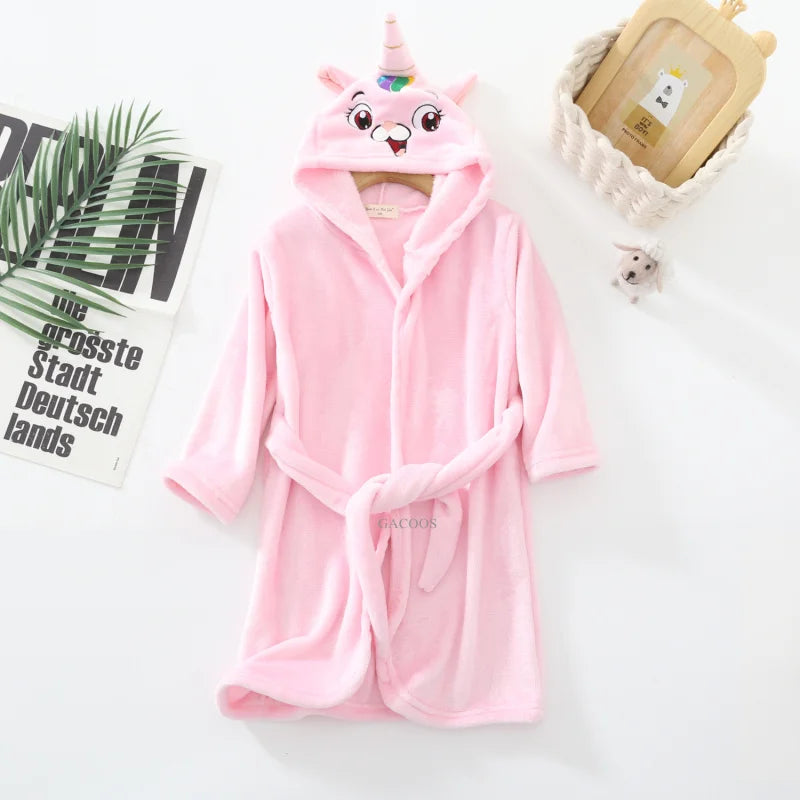 Kids Soft Fleece Bathrobe