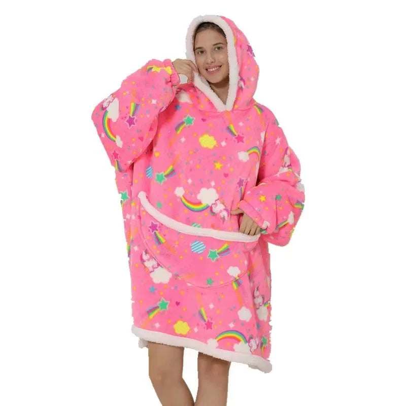 Winter Warm Blanket Hoodie