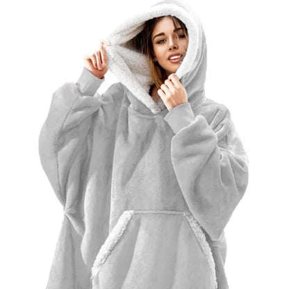 Hoodie Blanket Women Oversized Fleece Hoodie