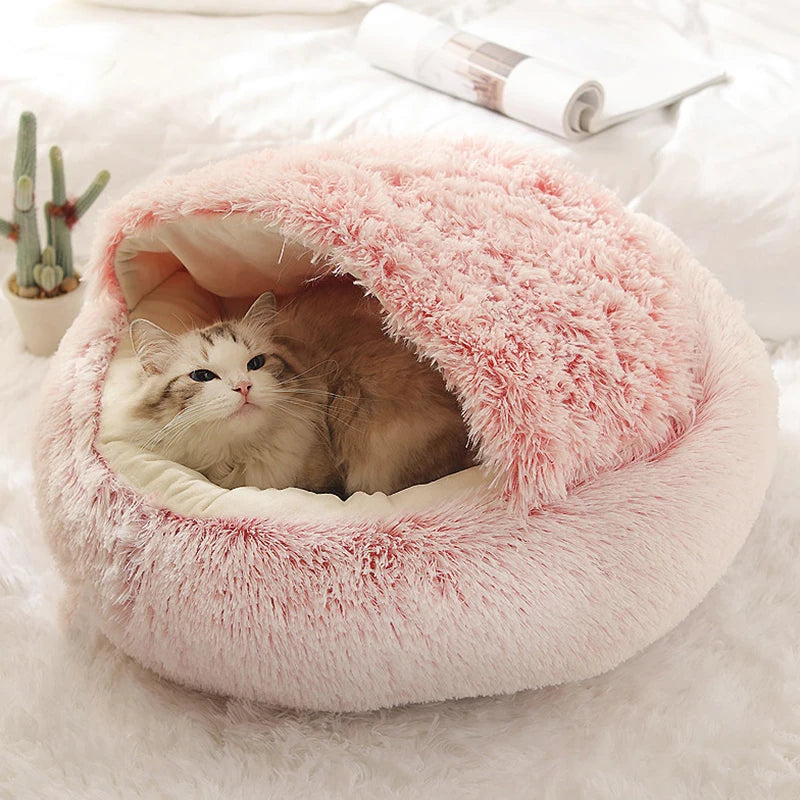 Soft Plush Cat Bed