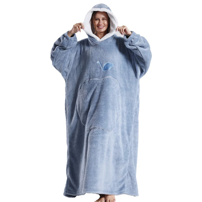 Winter Oversized Wearable Blanket Hoodie