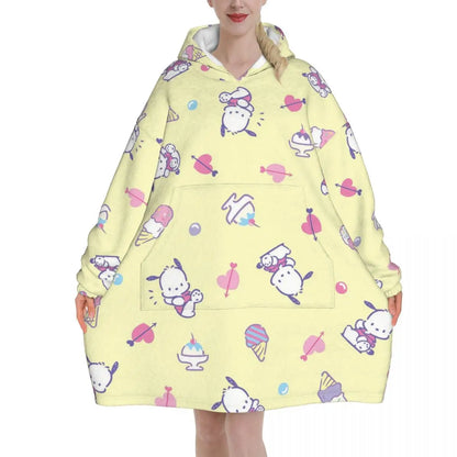 My Melody And Kuromi Blanket Hoodie