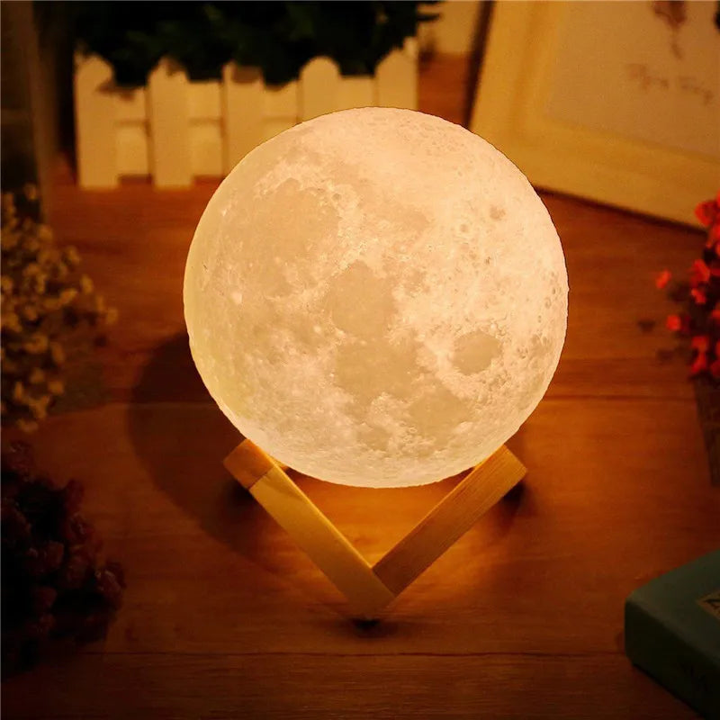 3D Print Rechargeable Moon Lamp