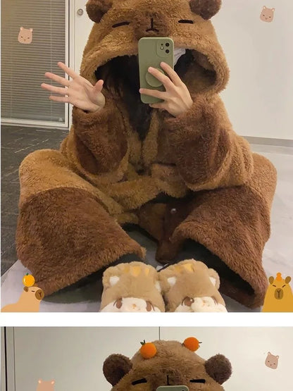 Winter Capybara Cosplay Costume