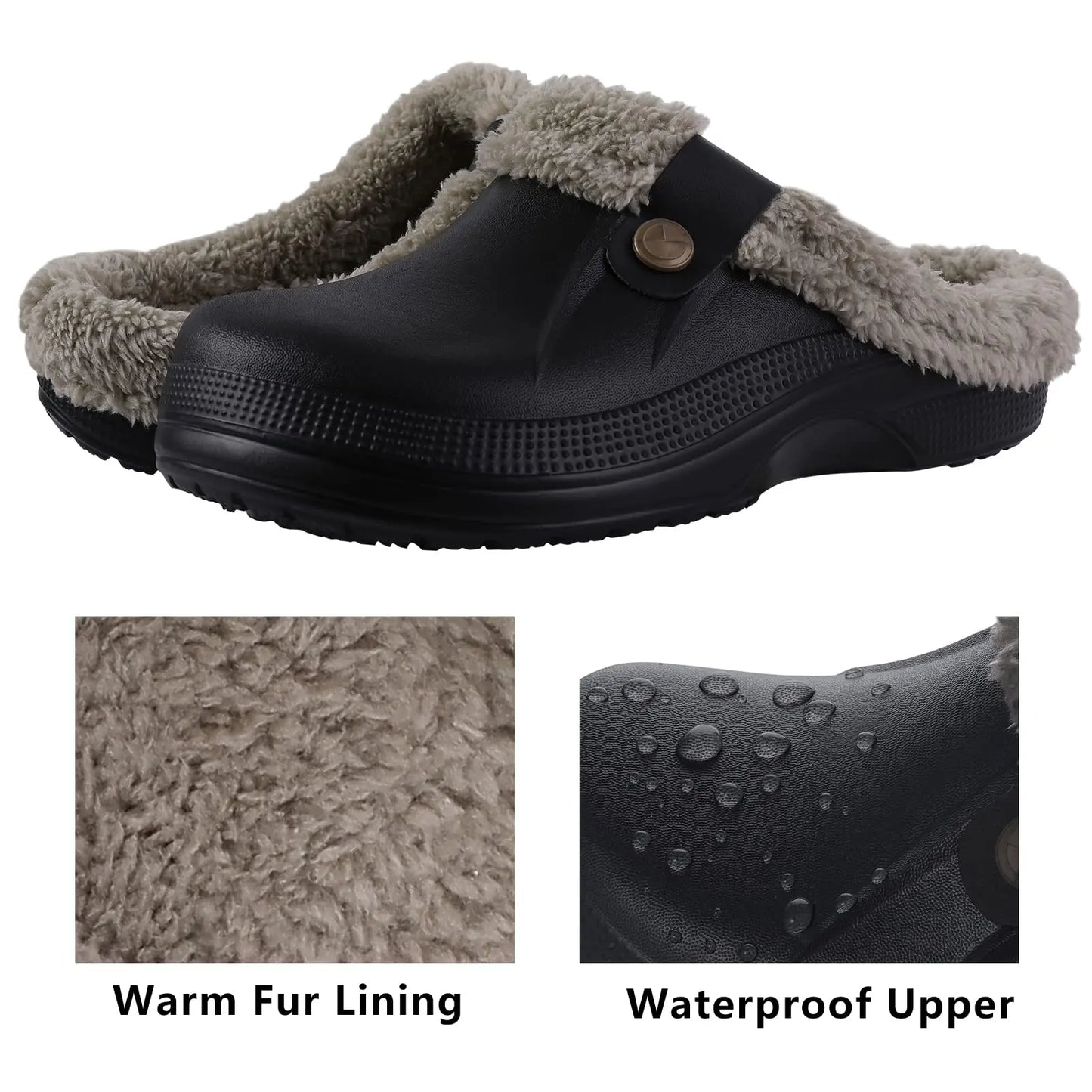 Warm Plush Winter Clogs