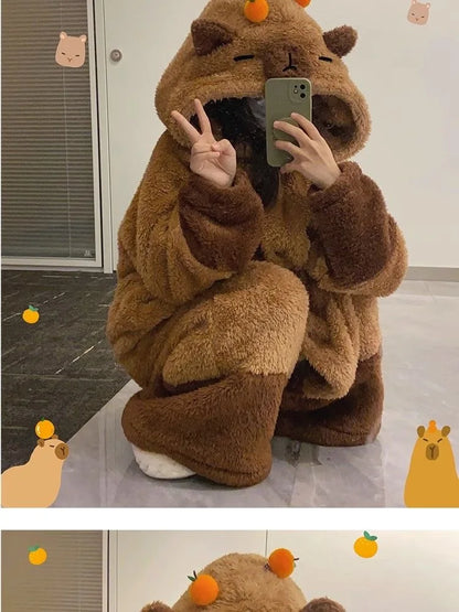 Winter Capybara Cosplay Costume