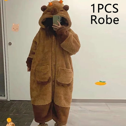 Winter Capybara Cosplay Costume