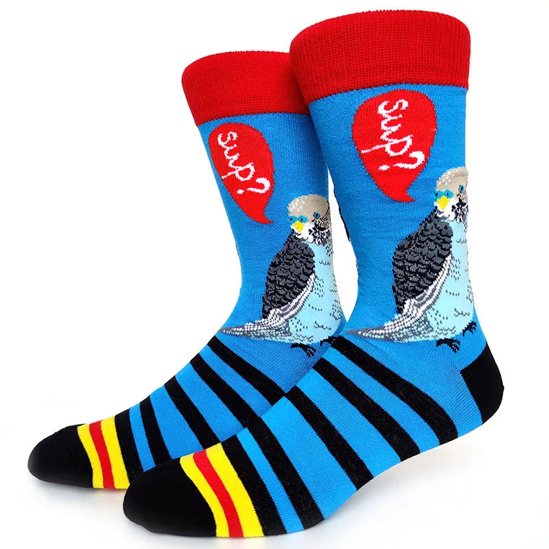 Cartoon-Themed Funny Crew Socks