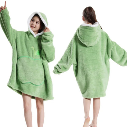 Winter Oversized Wearable Blanket Hoodie