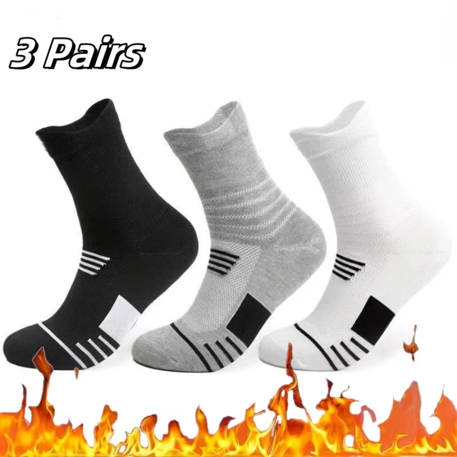 Men's fashion warm thickened padded comfortable casual socks,