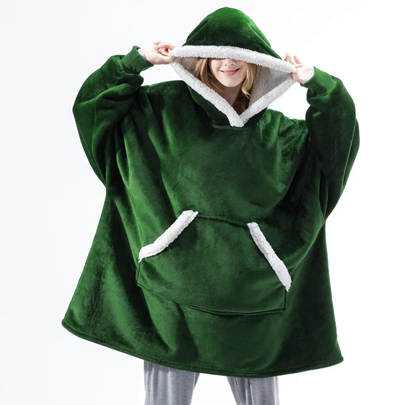 Hoodie Blanket Women Oversized Fleece Hoodie