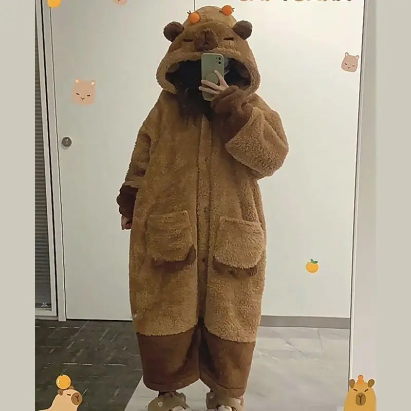 Winter Capybara Cosplay Costume