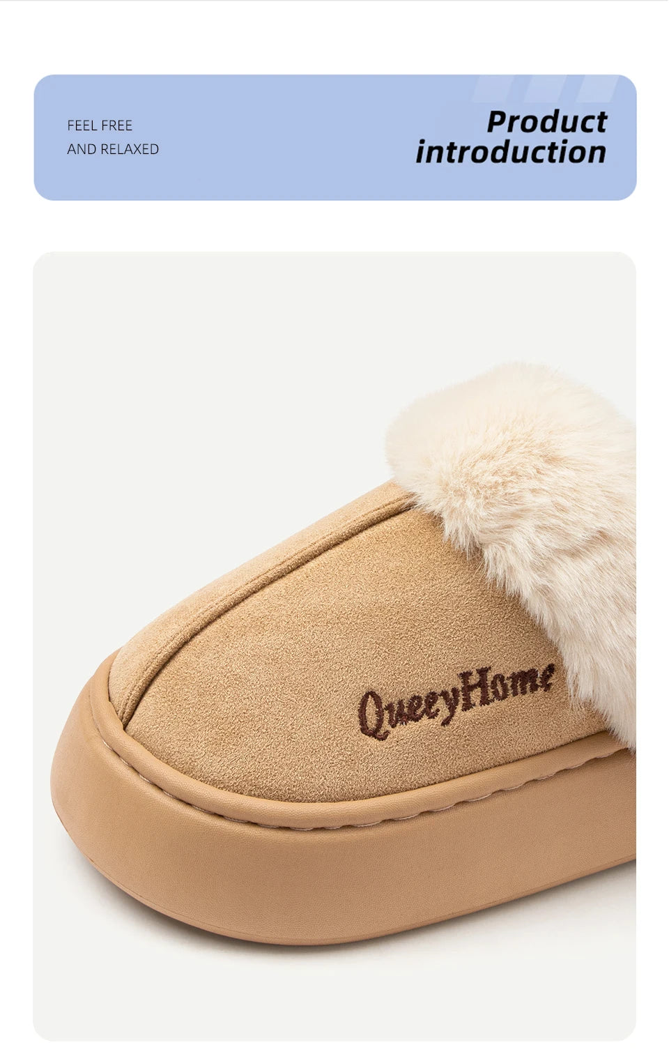 Queeyhome Winter Women Flat-Bottomed Plush