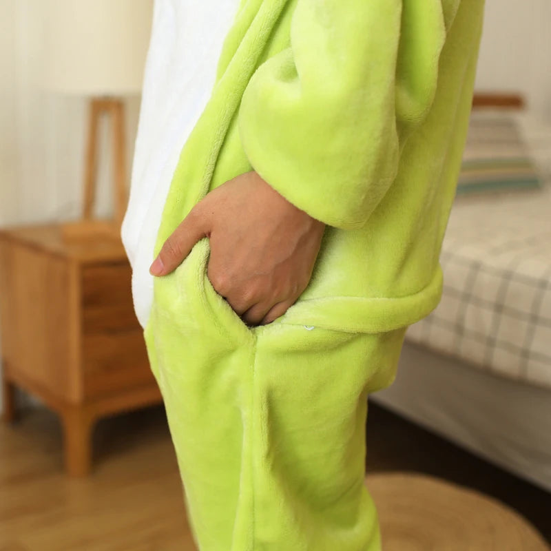 Frog Costume Flannel Onesie Adults Pijama