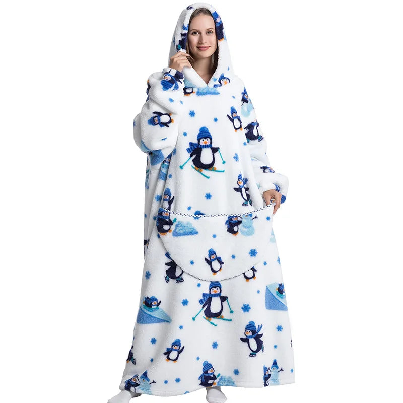 Oversized Wearale Blanket Hoodie