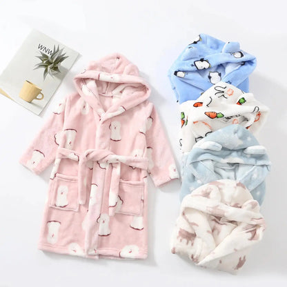 Kids Soft Fleece Bathrobe