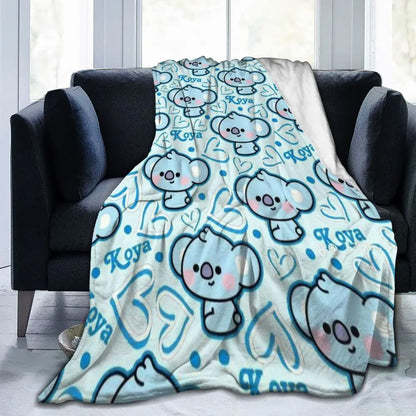 BTS21 Plush Flannel Blanket