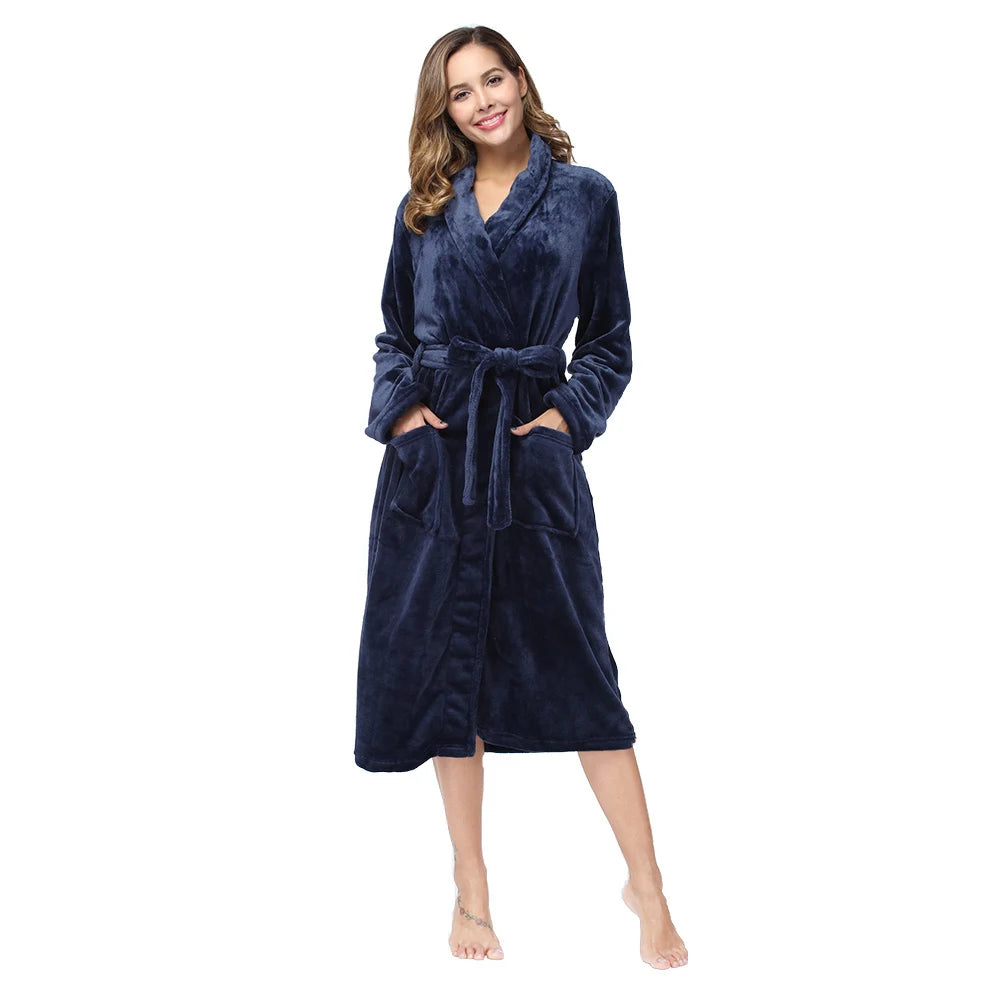 Women's Soft Long Sleeve Bathrobe