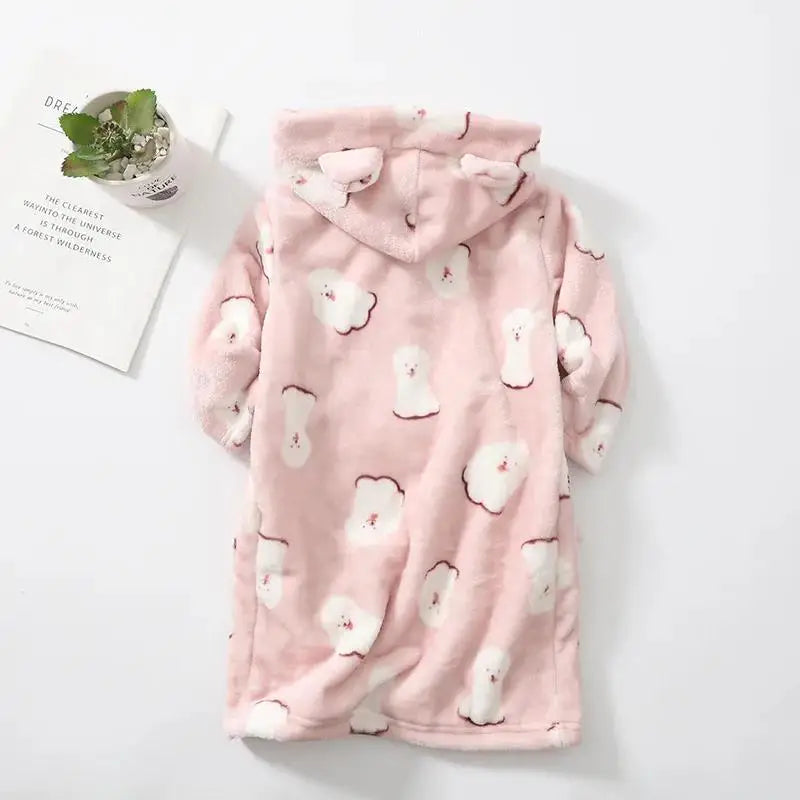 Kids Soft Fleece Bathrobe