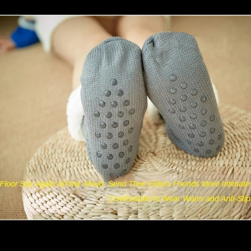 Winter Plush Anti non slip Grip Soft  Floor Sock