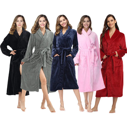 Women's Soft Long Sleeve Bathrobe