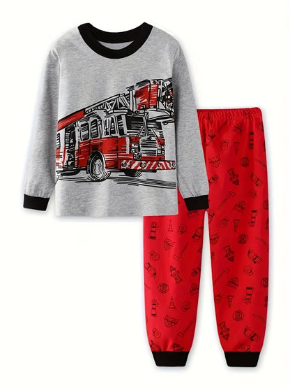 2-Piece Kids’ Robot Pajama Set