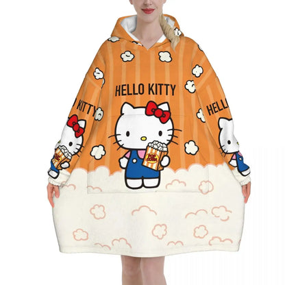 Kitty White Oversized Sweatshirt