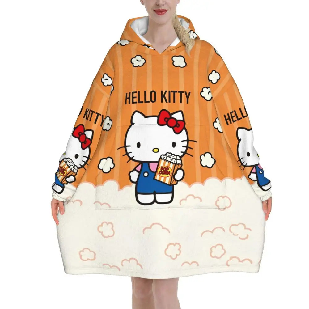 Kitty White Oversized Sweatshirt