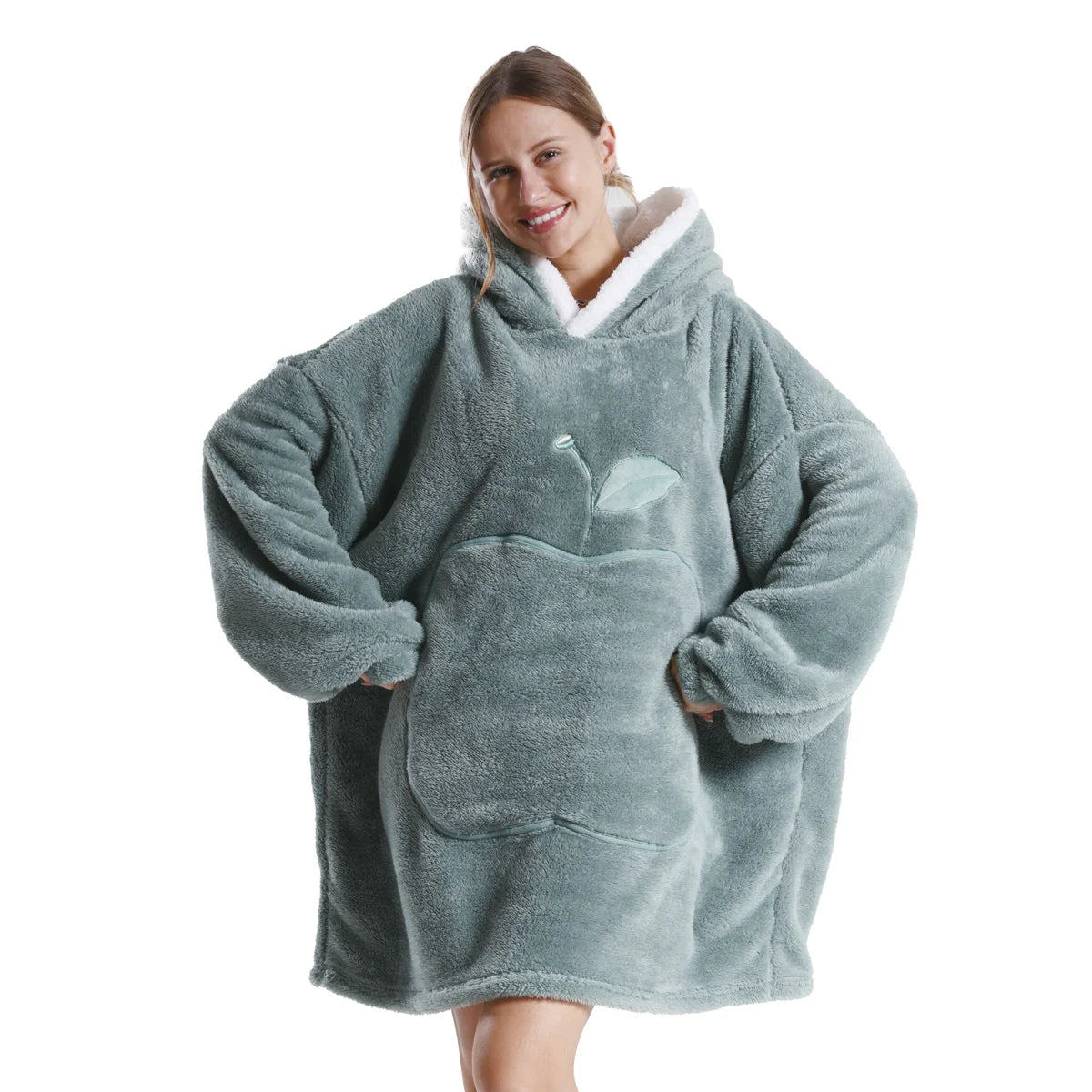 Winter Oversized Wearable Blanket Hoodie