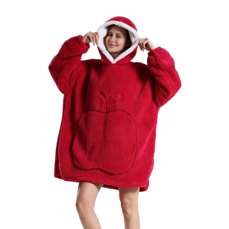 Winter Oversized Wearable Blanket Hoodie