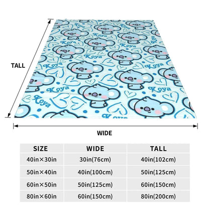 BTS21 Plush Flannel Blanket